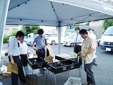 社内有志によるバーベキュー大会